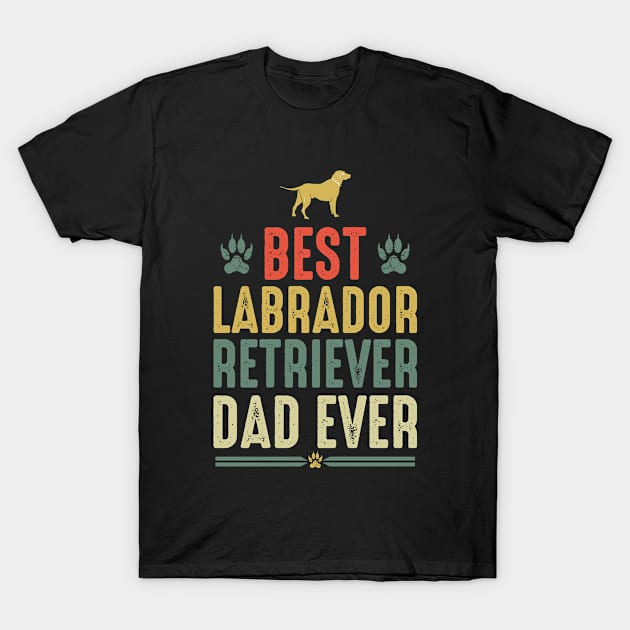 Labrador retriever dad T-Shirt by Iskapa